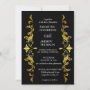 Search for golden frame wedding invitations Watercolor