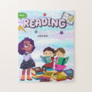 Search for girl reading puzzles For kids