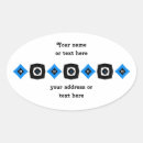 Search for oval design stickers Black