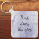 Search for positive thoughts key rings Happy