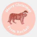 Search for christmas tiger stickers Santa