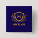 Search for blue square badges Monogrammed