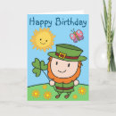 Search for leprechauns cards Shamrock
