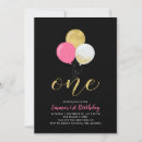 Search for hot pink black gold invitations Girl