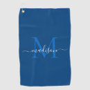 Search for monogrammed golf towels Navy blue