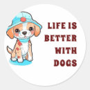 Search for dog life stickers Typography