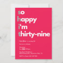 Search for 39th birthday invitations Modern
