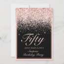 Search for fifty and fabulous birthday invitations Black