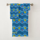 Search for tropical fish bath towels Blue