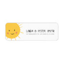 Search for smiling sun return address labels Baby shower