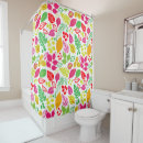 Search for tropical leaf shower curtains Orange