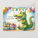 Search for cartoon alligator postcards For kids