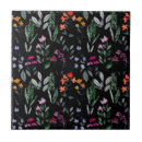 Search for black flower pattern tiles Leaf