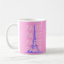 Search for eiffel tower paris france mugs Pink