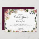 Search for plum bridal shower invitations Boho