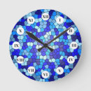 Search for blue stained glass clocks Mosaic