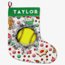 Search for softball christmas stockings Team