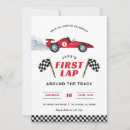 Search for red race car invitations Race on over