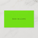 Search for bright lime paper business cards Minimalist