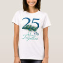 Search for 25th wedding anniversary tshirts Silver jubilee