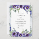 Search for pansies wedding invitations Purple