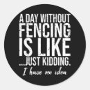 Search for fencing stickers Fencer