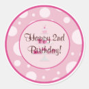 Search for happy 2nd birthday stickers Party