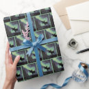 Search for northern lights wrapping paper Alaska