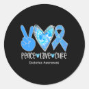 Search for cure diabetes stickers T2d