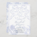 Search for swan bridal shower invitations Blue