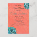 Search for succulent bridal shower invitations Teal