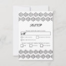 Search for damask wedding rsvp cards Simple