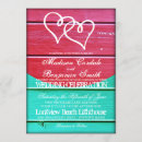 Search for teal and red wedding invitations Retro