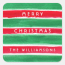 Search for red green stripes stickers Watercolor