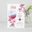 Search for wine baby shower invitations Floral
