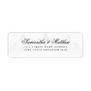 Search for black and white damask return address labels Formal