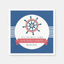 Search for navy blue and white stripes napkins Party