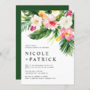 Search for hawaiian rehearsal dinner invitations Hibiscus