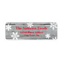 Search for distressed return address labels Snow