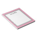 Search for pink notepads Pink and white