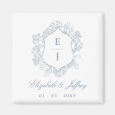 Search for blue floral wedding magnets Vintage