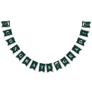 Search for green and white bunting flags Typography