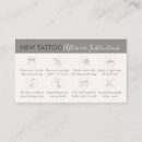 Search for instruction business cards Tattoo artist