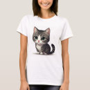 Search for grey tabby cat tshirts Cute