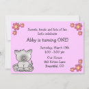 Search for kitten 1st birthday invitations First