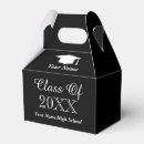 Search for graduation favour boxes Black and white