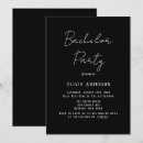 Search for black and white stag party invitations Minimalist