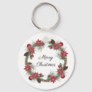 Search for poinsettia poinsettias key rings Xmas