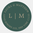 Search for emerald wedding stickers Modern