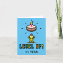 Search for level up birthday cards Retro